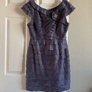 London Times purple formal dress